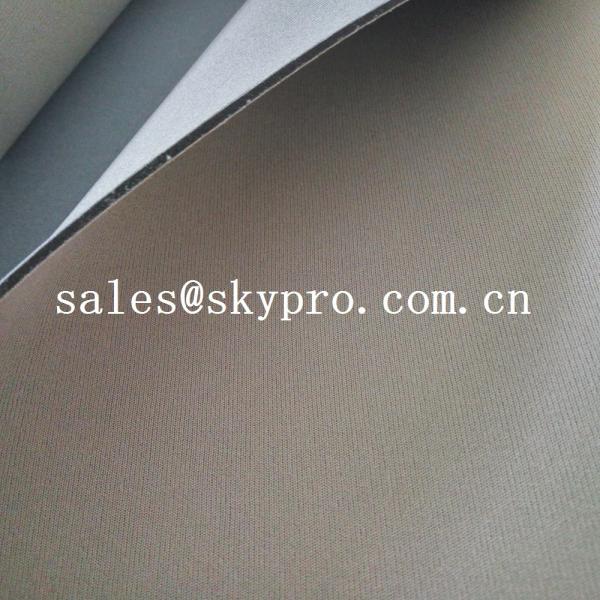 Customized anti-shock neoprene foam sheet two sided coated polyester jersey