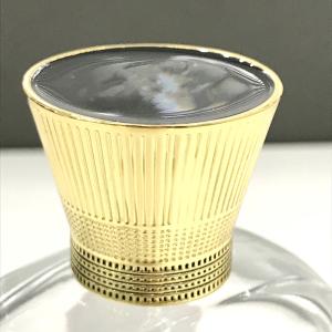 China 37*37*30mm Zamac Perfume Cap And Packing OPP Bag Blister Carton Box on sale