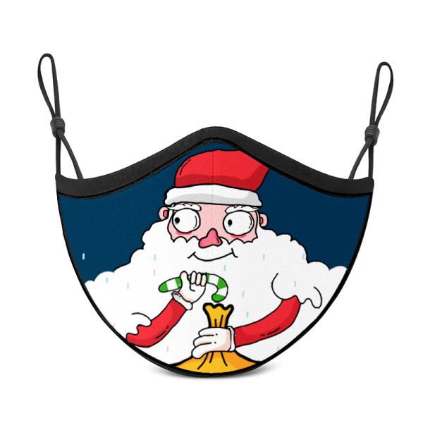 Christmas Children'S Face Mask , Colorful Holiday Face Masks 100% Cotton