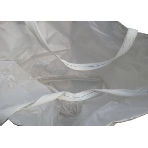 Circular / Tubular Half Cross Corner PP FIBC Jumbo Bags Container With Stevedore
