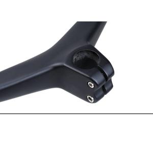 Cheap BXT Carbon Road Bike Handlebar T1000 Mountain Bike Integrated Stem Handlebar MTB for sale