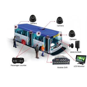 720P 4 CCTV Binocular Cameras VPC Mobile DVR For 23 Passenger Bus