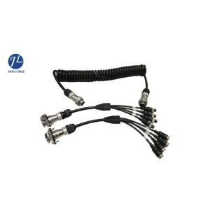 Vehicle CCTV Security Camera Extension Cable With 7 Pin Heavy Duty Connectors