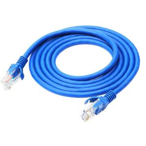 golden Sleeved 1m Utp Category 6 Network Patch Cord Double Shielding