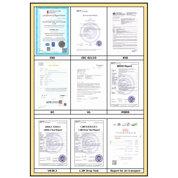 Portable Mini 1500 Mah Lithium Ion Battery Standard Capacity Small Internal Resistance