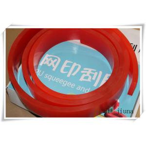High Wear Resistant Red Polyurethane Squeegee For Silk Screen Printing