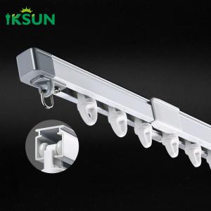 Single Aluminum Extrusion Extendable Curtain Track Ajustbale Curtain Rail T5