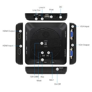 Powerful Full HD 1080p Video Recorder with Integrated Microphone
