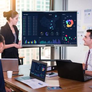 4k 65 Inch Screen LCD Interactive Whiteboard , Electronic Classroom Digital