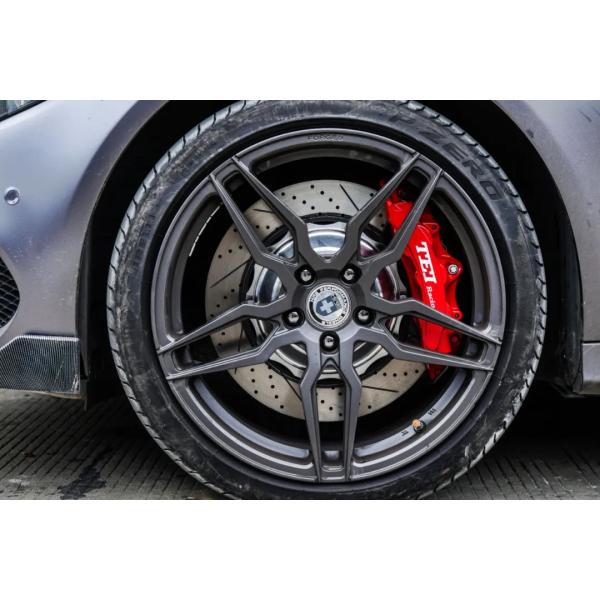 Front Big Brake Kit 6 Piston Caliper With 378*32 Mm Rotor BBK Auto Brake System For Mercedes Benz C200 19 Inch Car Rim