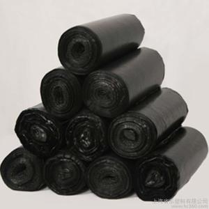 Black Biodegradable Garbage Bags / Biodegradable Dustbin Bags OEM Acceptable