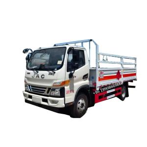 China High-Quality JAC 4x2 6-Ton Capacity Gas Cylinder Transport Truck Hazardous Chemicals Certified Safety on sale