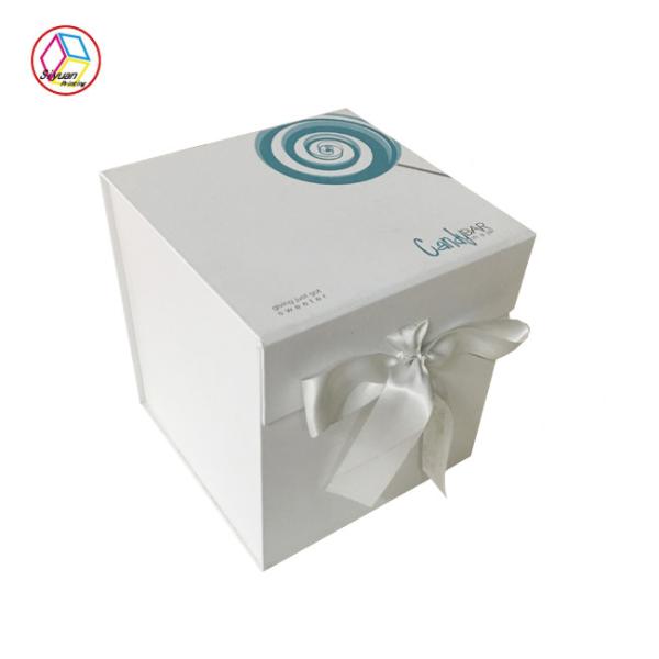 Quality Cubic Foldable Ivory Board Cardboard Gift Boxes Matte Lamination wholesale
