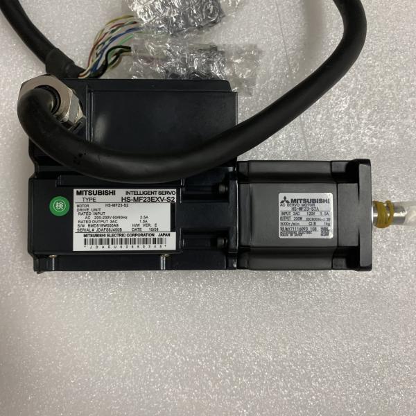 Mitsubishi HS-MF23-S2A AC Servo Motor 3 PHASE 200W 120V 3000RPM 50/60HZ 1.5A NEW