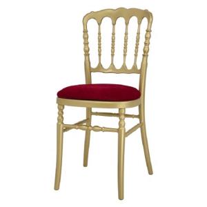 Customized Gold Stackable Banquet Chairs Golden Reception Hall Chairs