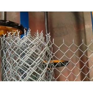 Cheap Electro Galvanized Chain Link Diamond Wire Mesh Yard Fence , Gi Chain Link Fence for sale