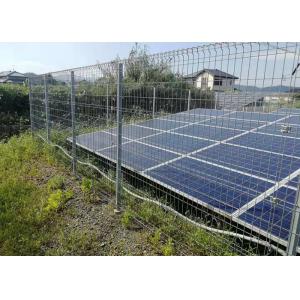 3D Curved Welded Mesh Fencing , Powder Coated Wire Mesh Fencing With Peach Type