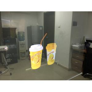 High Contrast Self Adhesive Projection Film 100um 3D Holographic Transparent