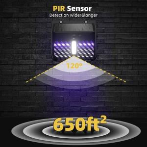 PIR Motion Sensor Solar Mosquito Killer Lamp Insect Repellent Fly Killer ABS