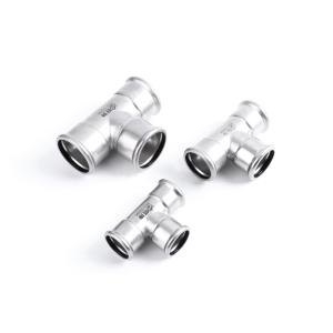 Polished Stainless Steel Press Fittings Customized For Piping Systems