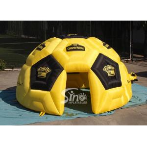 Cheap 15 ft diameters grand royal ceremony inflatable tent with good quality silk printed for sale