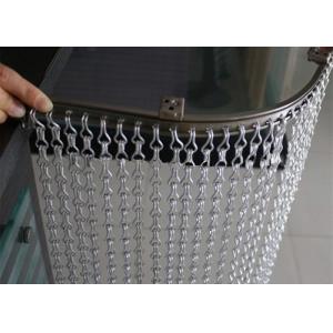Customized Aluminium Chain Link Metal Curtain Walls For Shopping Mall 90x210cm