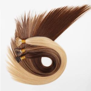 Cheap Virgin Human V Tip Clip In Hair Extensions For Thin Hair , Pure Color for sale