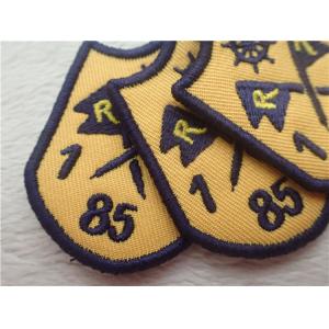 Eco - Friendly Custom Twill Patches Sew - On Back For Garment / Embroidered
