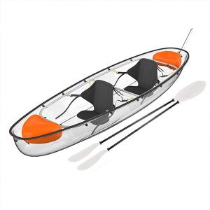 Cheap See Through Driftsun Transparent Kayak , Flat Bottom Canoe With Stabilizers for sale