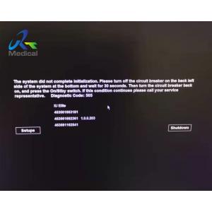  IU ELITE Ultrasound Machine Repair Report Error 005 Replace SPD Board