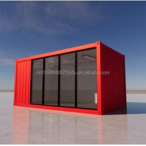 Hotel 20 Ft Foldable Container House Studio 2 Floor Prefab Folding Container