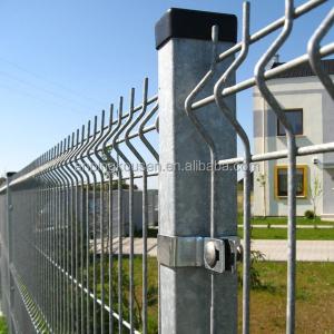 Highway Fence 6x8ft Rectangle Galvanized Welded Wire Mesh Fence with 3D Triangle