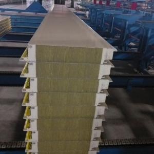 China CE Certified Rockwool Sandwich Panel 100mm 200mm For Outdoor Office on sale