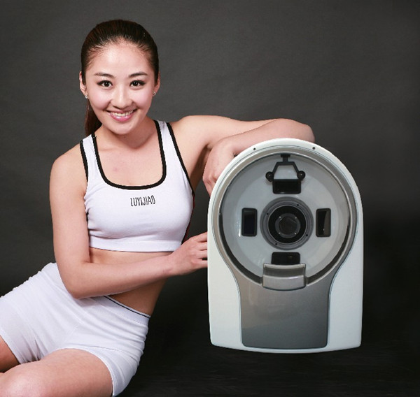 Cosmetic Spa High quality 3d touch screen facial skin analyzer machine