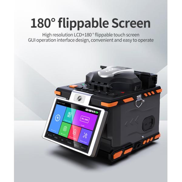 FTTH Fiber Optic Welding Splicing Machine 6 Motors Optical Fiber Fusion Splicer