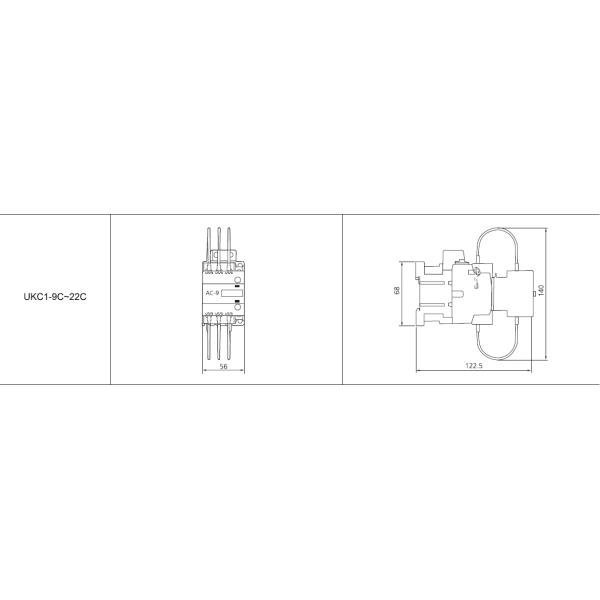 Electrical Switch Over Switch AC Contactor Magnetic 9A 12A 18A 22A