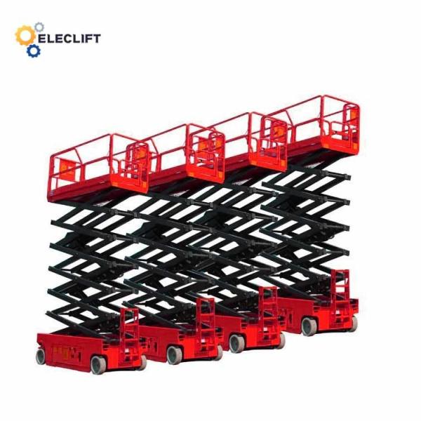 2.42*0.83*2.07M Overall Dimensions Self Propelled Lifting Platform With Tilt