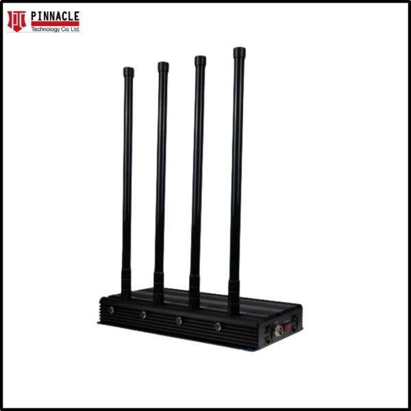 Desktop 150W Scramble Cell Phone Signal Wifi Blocker High Power 4 Antennas