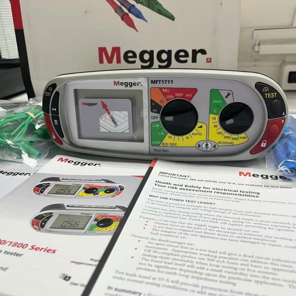 Quality Large Bright LCD Display MFT1700 Series Multifunction Megger Tester MFT1711, MFT1721 with Two and Three Wire Non Trip Loop wholesale