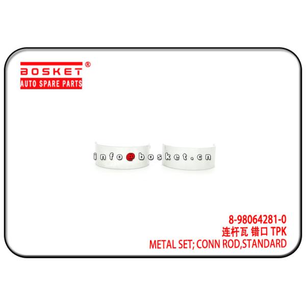 6HK1 Isuzu FVR Parts 8-98064281-0 8-97131186-0 8980642810 8971311860 Standard Connecting Rod Metal Set