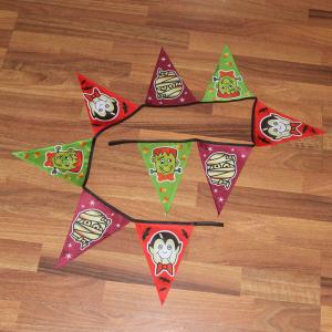 Halloween Triangle Flag Bunting heads