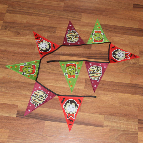 Quality Halloween Triangle Flag Bunting heads wholesale