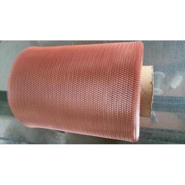 Anti Corrosion Brass / Cooper Expanded Metal Mesh For Electromagnetic Shielding