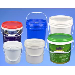 Seal Lid Round Plastic Bucket with Custom Logo Printing Various Capacity Options