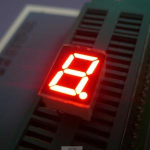 Single Digit 7 Segment Led Display Common Anode Ultra bright red 14.2mm Height
