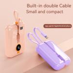 Type C Output Interface Portable 10000mAh Power Bank for Outdoor Charging and