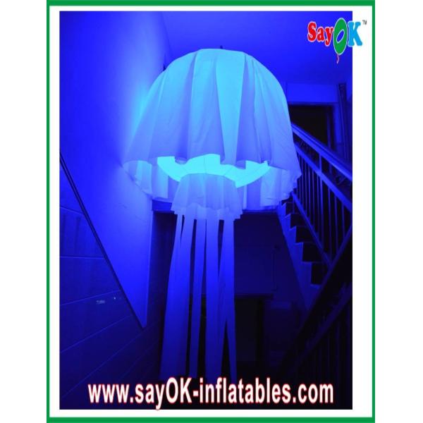 Quality Wedding Party / Events Inflatable Lighting Decoration , 190T Nylon Cloth Inflatable Jellyfish wholesale