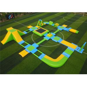 Large Size Aqua Blow Up Water Playground Durable High Safety With Air Pump