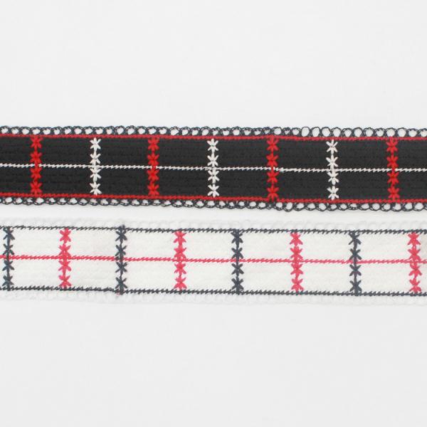 Oeko-Tex 100 3.6cm Floral Embroidered Ribbon