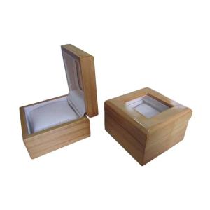 Luxury new leather wood watch box with transparent window